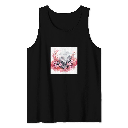Zen Harmony Blossom Ballet in Nihons Ethereal Glow Tank Tops