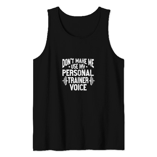 Personal Trainer Coachs Gym Workout Health Fitness Trainer Tank Tops