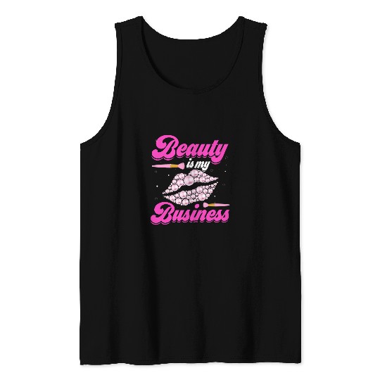 MUA Professional Beauty Is My Business Makeup Artist Tank Tops