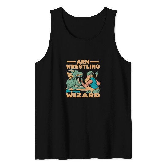 armwrestling Arm Wrestling Wizard arm wrestler for men Tank Tops