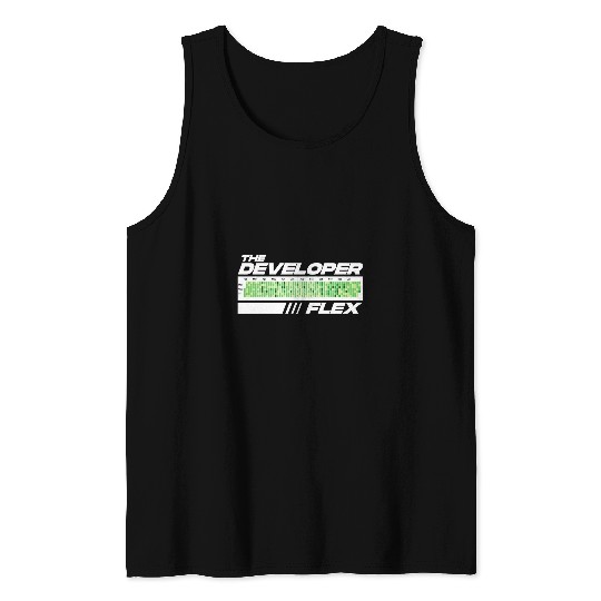 Developer Flex Programmer Humor Coding Jokes Funny Developer Tank Tops