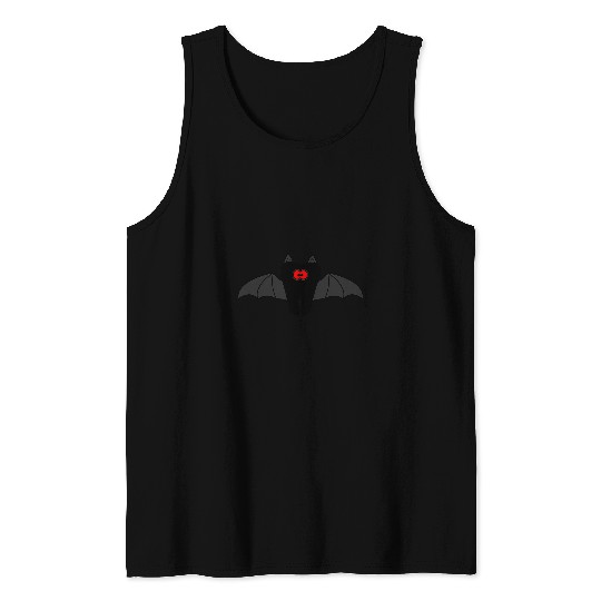 Tooth Bat Wings Spooky Dental Hygienist Assistant Halloween Tank Tops