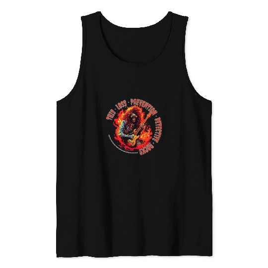 This Loss Prevention Detective Rocks Funny Musician Tank Tops