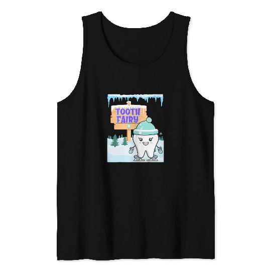 Tooth Fairy Winter Snow Tooth dentists Girls and Boys Tees Tank Tops