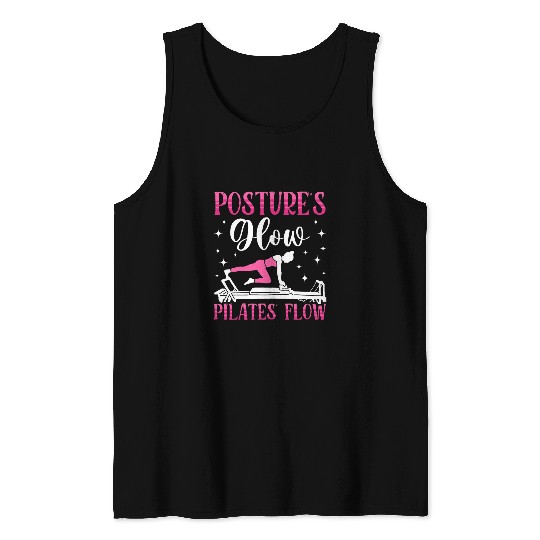 Postures Glow In Pilates Flow Fitness Exercise Pilate Tank Tops