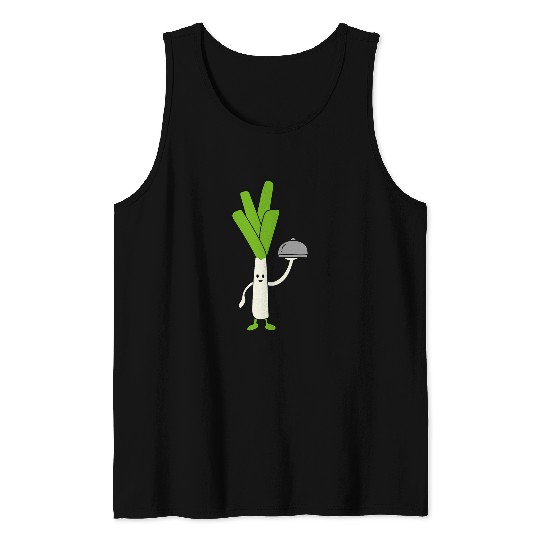 Leek Chef Cooking Baking Vegetables Tank Tops