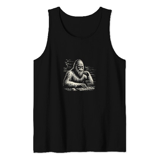 bigfoots Coding Sasquatch Programmer Software Developer Coder Tank Tops