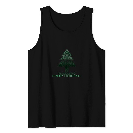Binary Christmas Humor Coding Coder Christmas Programmer Tank Tops