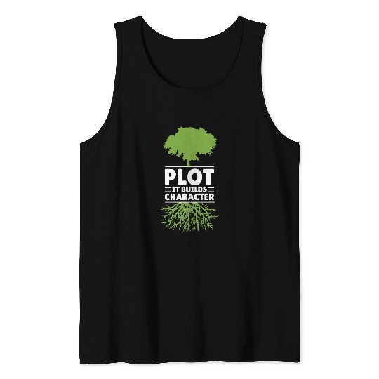 Reading Teacher Plot It Builds Character 2 Tank Tops