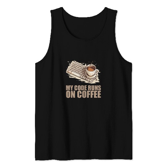 caffeines Coder Software Developer Engineer Coffee Programmer 42 Tank Tops