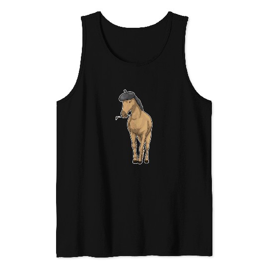 Horse Painter Paint brush Tank Tops