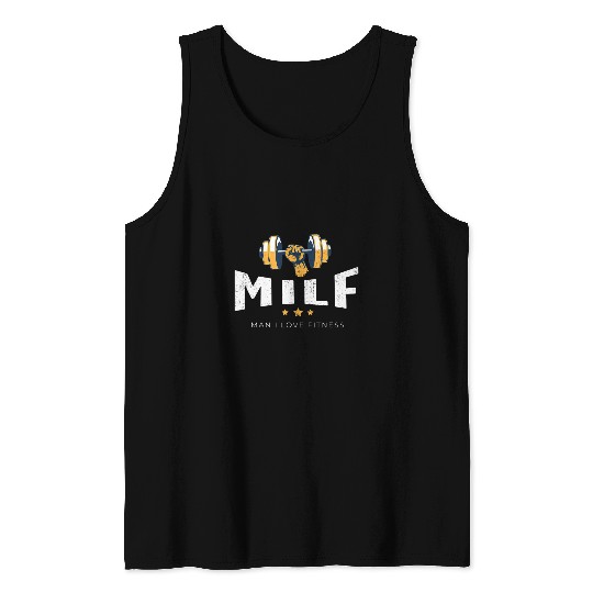 MILF Man I Love Fitness Funny 22 Tank Tops