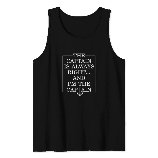The captain is always right fun programmer Tank Tops