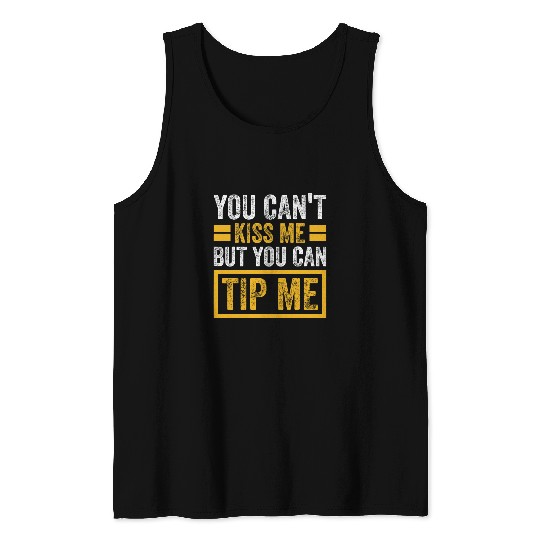 Funny Waitress Bartender Waiter Tips Women Tank Tops