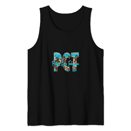 PCT Patient Care Technician Nursing Cute nurses Tech Western Tank Tops