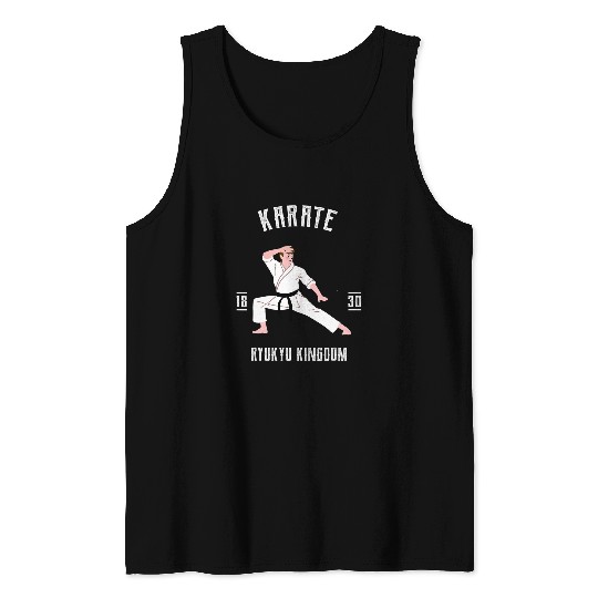Girl Karate Japanese Martial Arts Fighting MMA Tank Tops