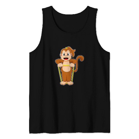 Monkey Fitness Gymnastics Rope Tank Tops