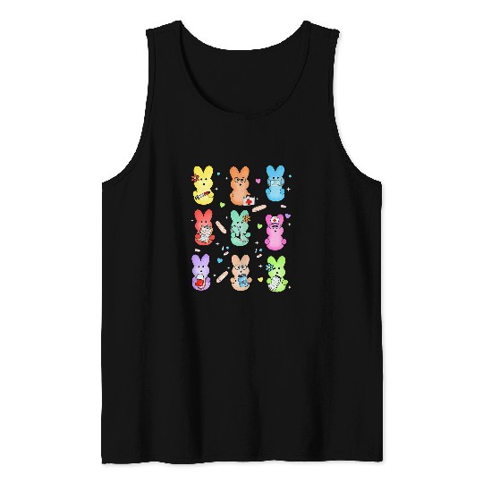 easter nurses bunny doctor easter happy easter nurses crew Tank Tops