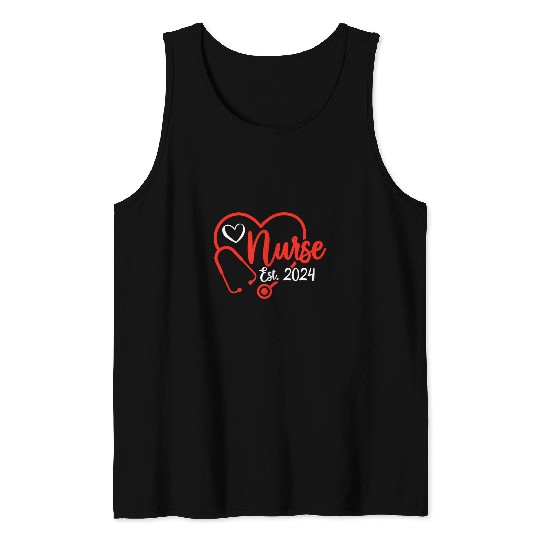 Registered nurses 2024 RN nurses Est2024 Nursing Student Tank Tops