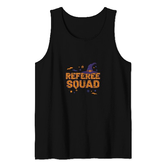 Referee Squad Witch Halloween Matching Umpire Tank Tops