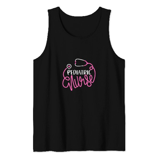 Pediatric nurses Stethoscope pediatrician nursing student Tank Tops