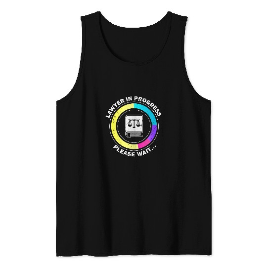Funny Lawyer in Progress Gift design Law School Apparel 1 Tank Tops