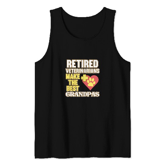 Retired Veterinarians Veterinary Vet Animal Doctor Graphic Tank Tops