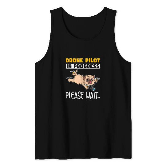 Kids Drone Flying Design for your Future Drone Pilot Son Tank Tops