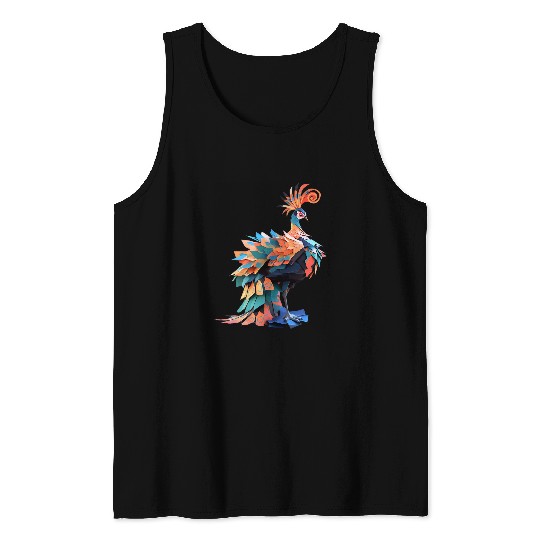 Origami Peacock Japanese Art Paper Folding Artist Tank Tops