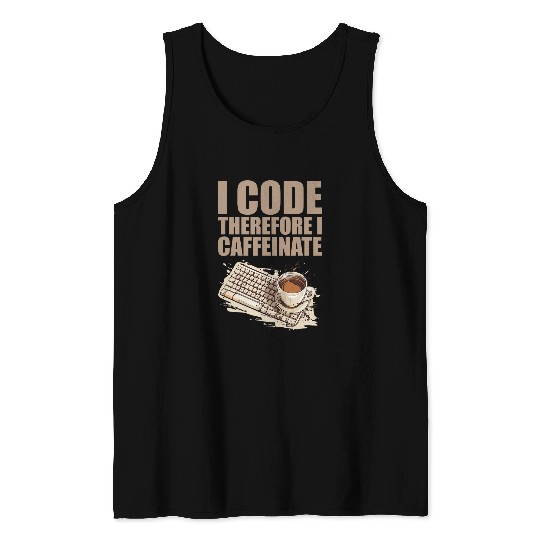 caffeines Coder Software Developer Engineer Coffee Programmer 12 Tank Tops