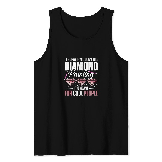 Diamond Painter Crafting Artwork Stress Relief Painting 8 Tank Tops