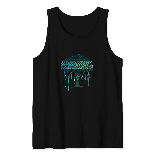 Binary Tree Coding Computer Programmer Coder Programming Tank Tops
