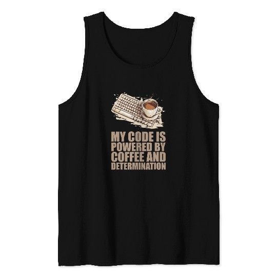 caffeines Coder Software Developer Engineer Coffee Programmer 33 Tank Tops