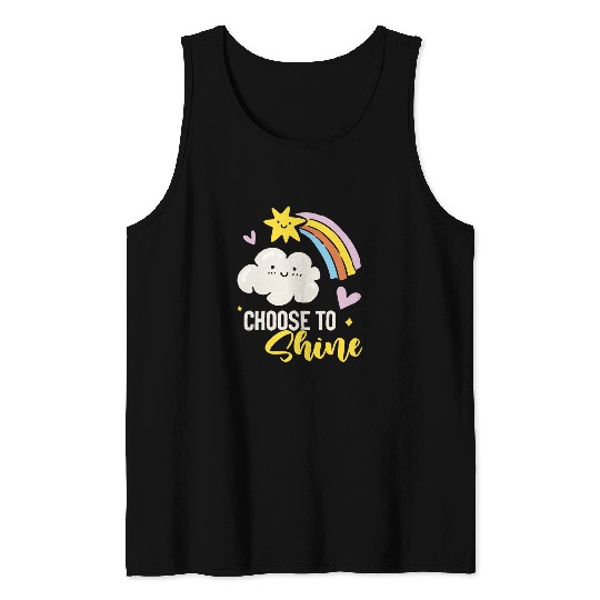 Growth Mindset Positive Message for Teacher Counselors Tank Tops