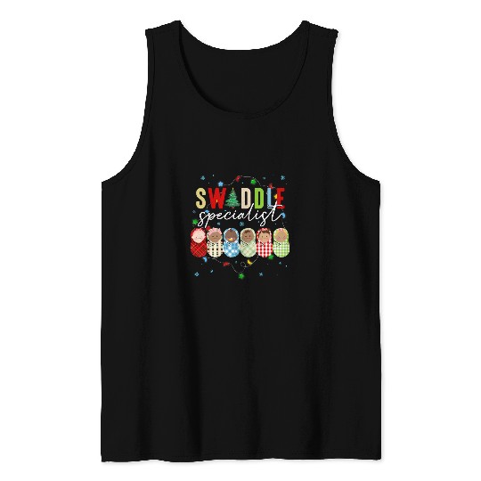 Swaddle Specialist NICU Mother Baby Neonatal nurses Christmas Tank Tops