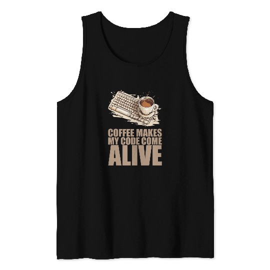 caffeines Coder Software Developer Engineer Coffee Programmer 14 Tank Tops