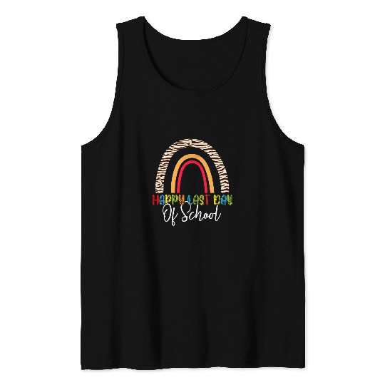 happy last day of school teacher student graduation rainbow 11 Tank Tops