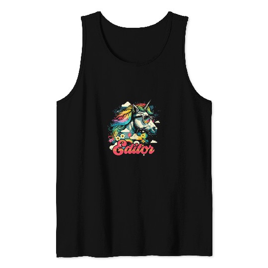 Rainbow Unicorns Editor 2Editing Tank Tops