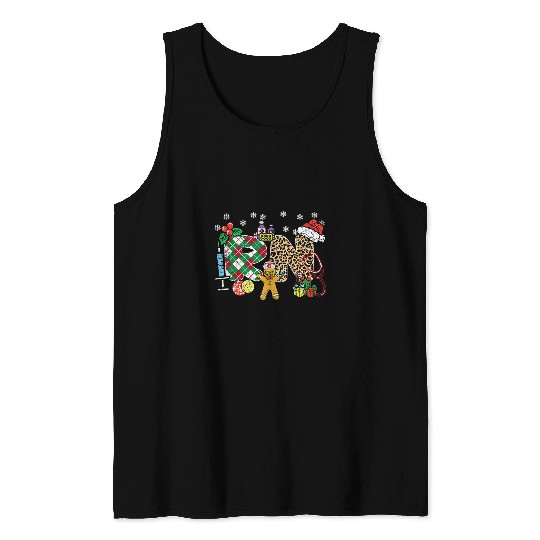 RN Gingerbread Man Christmas Pajama Registered nurses Nursing Tank Tops