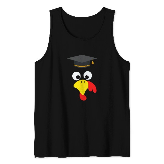 Thanksgiving Student Turkey Face Matching Costume Cute Kids Tank Tops