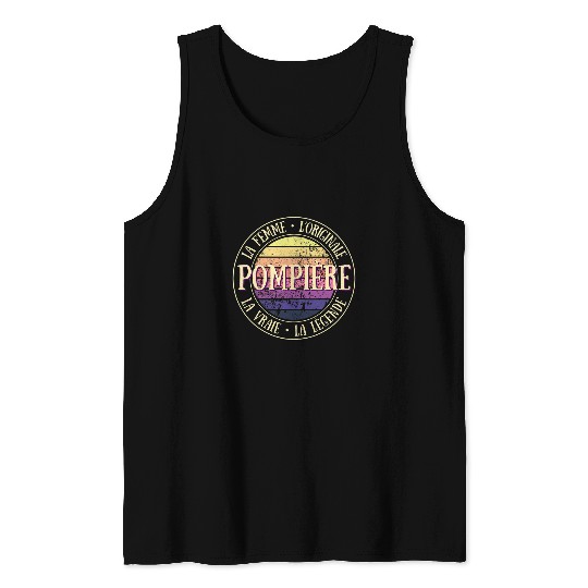 Womens Firefighter Woman Original Legend Humour Fireman Gift Idea Tank Tops