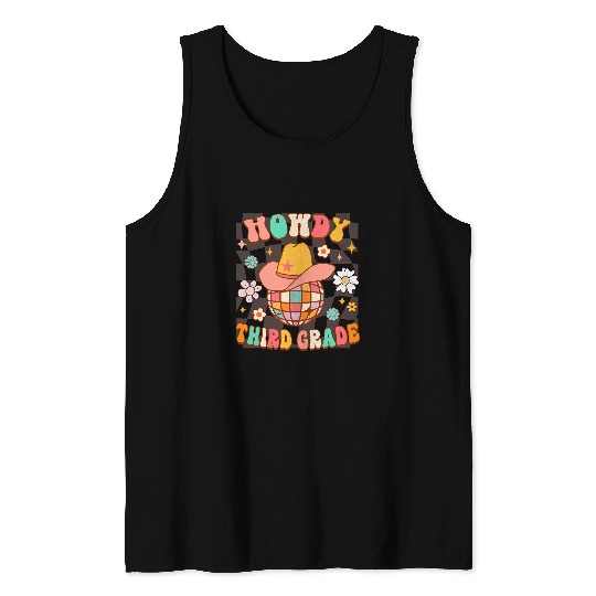 3rd Grade Teacher Rodeo Country Western Howdy Third Grade Tank Tops
