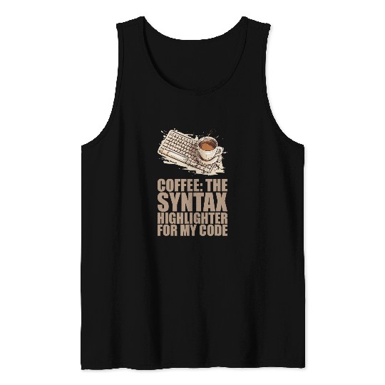 caffeines Coder Software Developer Engineer Coffee Programmer 4 Tank Tops