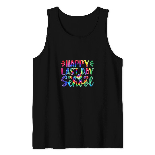 Happy Last Day Of School Teacher Student Graduation 12 Tank Tops