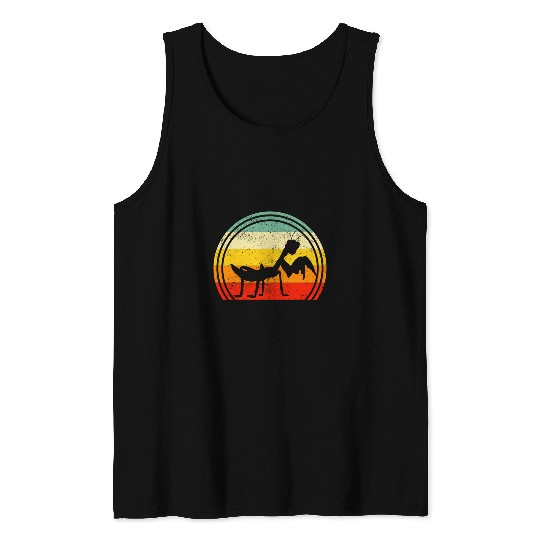 Praying Mantis Insect Collector Entomologist Tank Tops