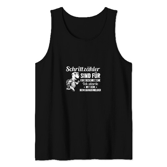 Pedometers are for advanced users 2fun turtle Tank Tops
