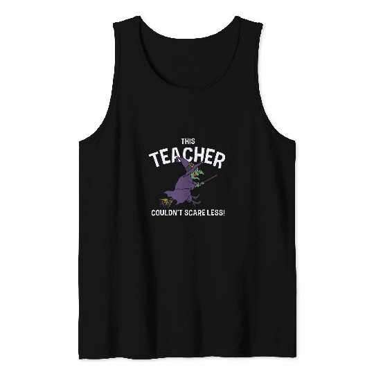 This Teacher Couldnt Scare Less Halloween Teaching Scary Tank Tops