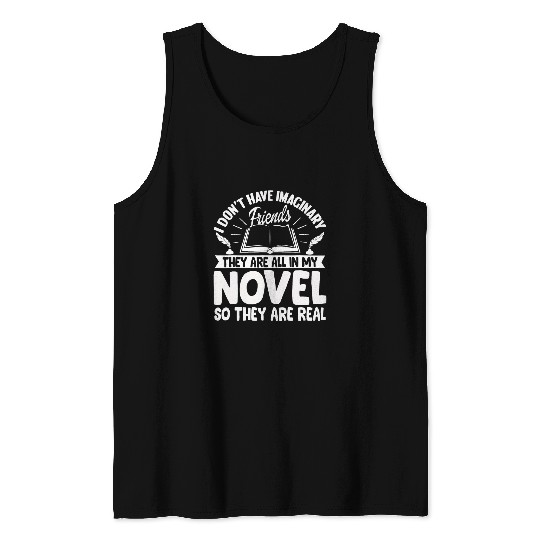 Writer Author Book Literature Gift 2Novelist Publisher Tank Tops