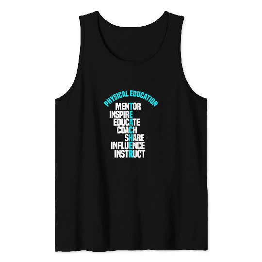 PE Teacher Mentor Coachs Physical Education Instructor Sport Tank Tops