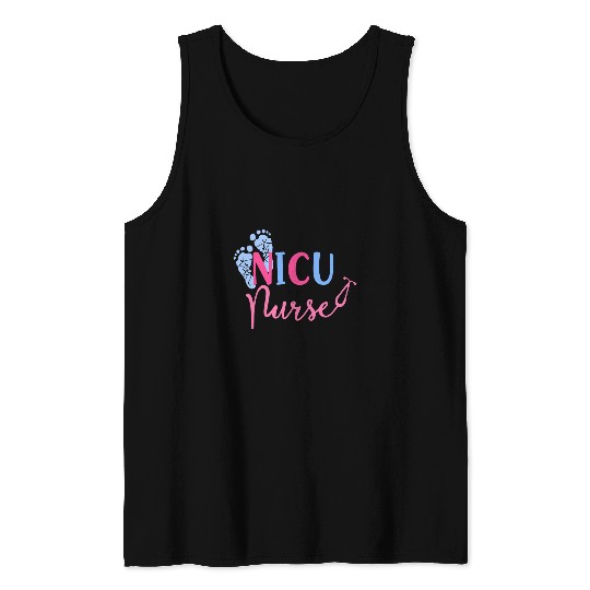 Funny NICU nurses Pediatric nursess Nursing Student RN Tank Tops